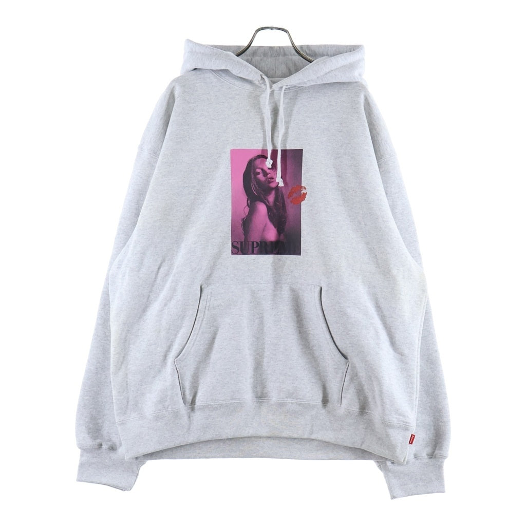 SUPREME(シュプリーム) 24AW Kate Moss Hooded Sweatshirt ケイトモス フロントプリント プルオーバースウェットパーカー フーディー グレー