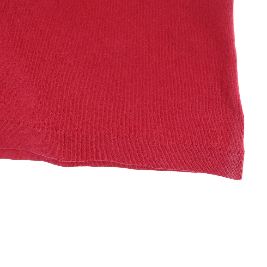 STUSSY(ステューシー) 80S VINTAGE OLD STOCK LOGO TEE ヴィンテージ USA製 黒タグ ストックロゴ フロントプリント クルーネックTシャツ 半袖 カットソー レッド