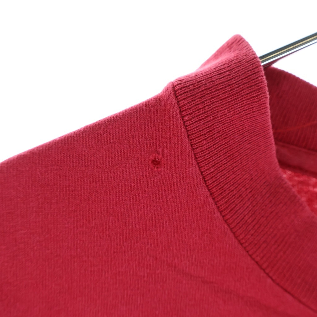 STUSSY(ステューシー) 80S VINTAGE OLD STOCK LOGO TEE ヴィンテージ USA製 黒タグ ストックロゴ フロントプリント クルーネックTシャツ 半袖 カットソー レッド