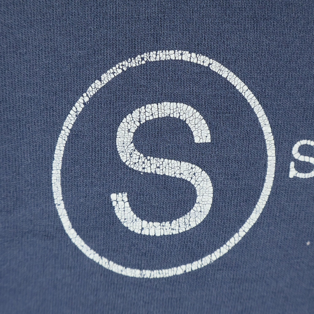 STUSSY(ステューシー) 90S VINTAGE OLD COPYRIGHT TEE ヴィンテージ USA製 白タグ コピーライト フロントプリント クルーネックTシャツ 半袖 カットソー ネイビー
