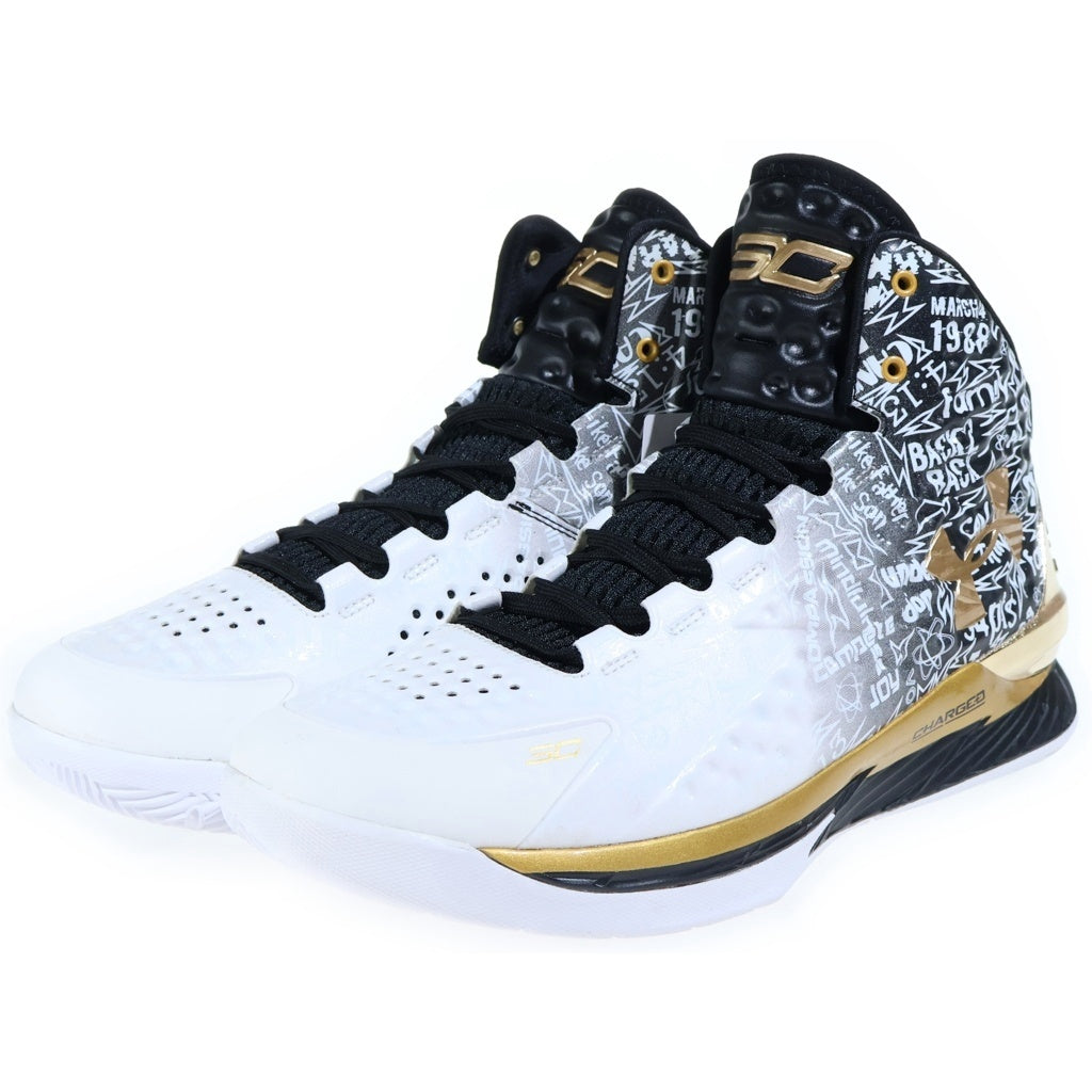 UNDER ARMOUR(アンダーアーマー) CURRY 1 MVP カリー1 エムブイピー バスケットシューズ ホワイト/ブラック US12/30cm 3024396-001