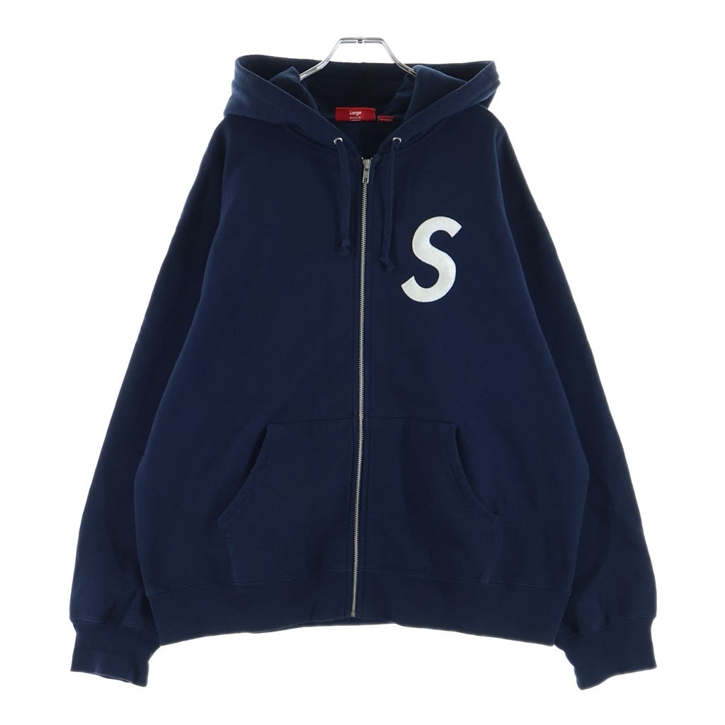 SUPREME(シュプリーム) 24AW S Logo Zip Up Hooded Sweatshirt Sロゴ ジップアップスウェットパーカー フーディー ネイビー