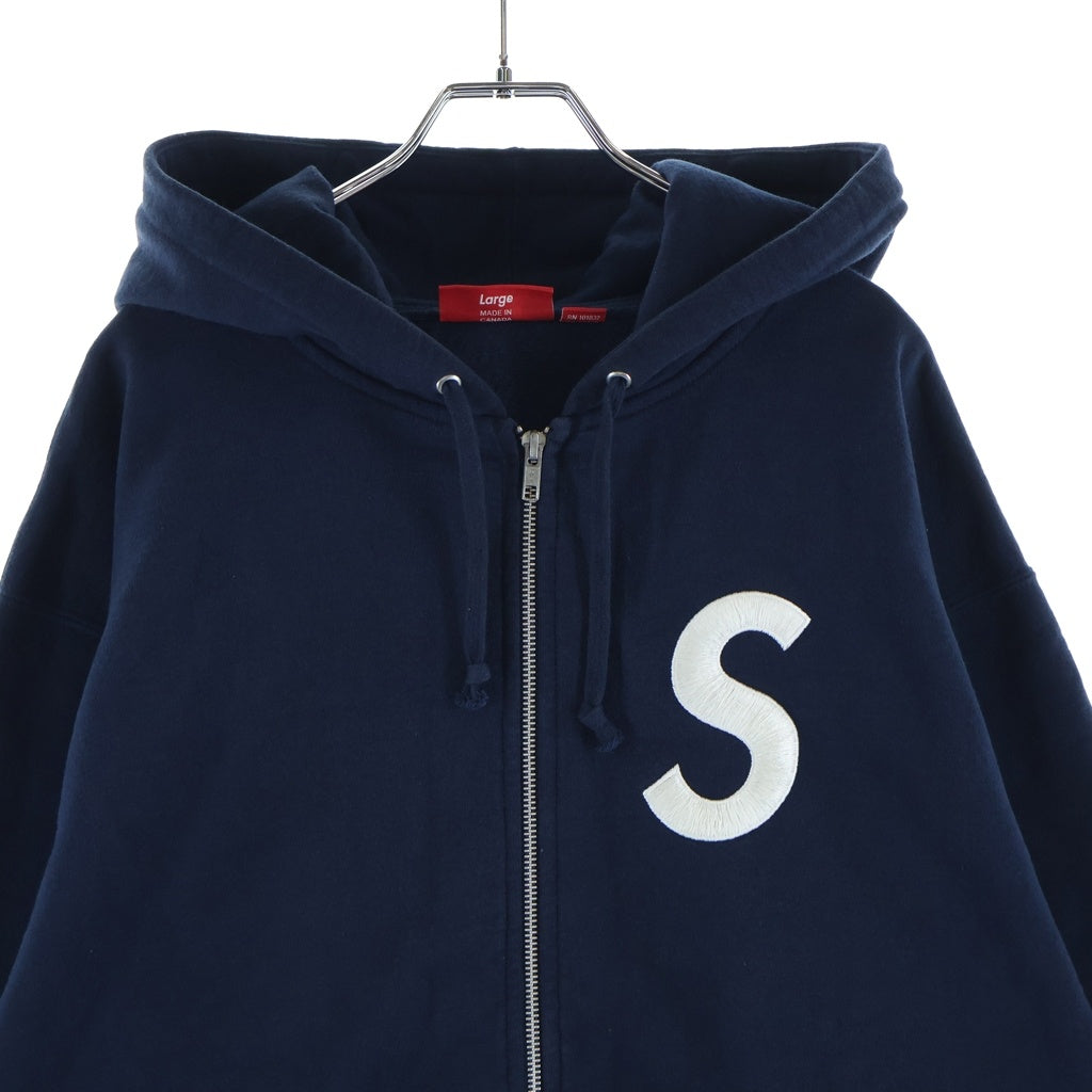 SUPREME(シュプリーム) 24AW S Logo Zip Up Hooded Sweatshirt Sロゴ ジップアップスウェットパーカー フーディー ネイビー