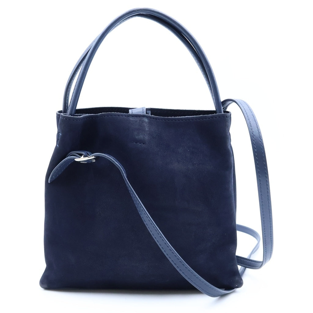 NO BRAND(ノーブランド) FONTANA MILANO 1915 フォンタナミラノ1915 スエードレザー ショルダーミニバッグ ネイビー レディース