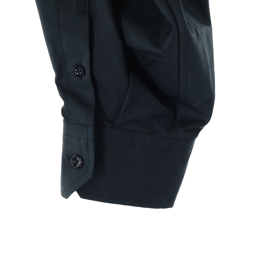 HYKE(ハイク) T/C BALLOON SLEEVE BLOUSE T/Cバルーンスリーブ ブルゾン ジャケット レディース ブラック 252-15249