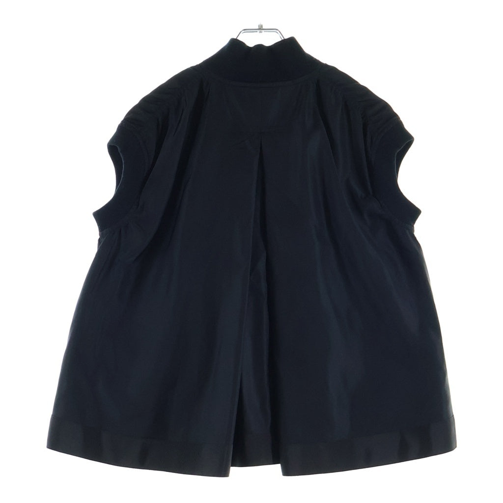 Sacai(サカイ) MA-1 ツイル ジップアップベスト ジャケット レディース ブラック SCW-072