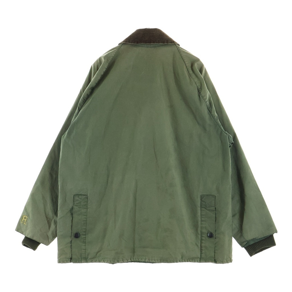 Barbour(バブアー) BEDALE JACKET WASHED ビデイル ウォッシュ加工 裏地チェック ノンオイルドジャケット グリーン