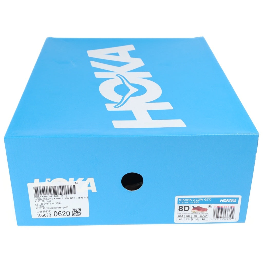 HOKA ONE ONE(ホカオネオネ) KAHA 2 LOW GORE-TEX カハ2 ゴアテックス ローカットスニーカー バーガンディ US8D/26cm 1123190