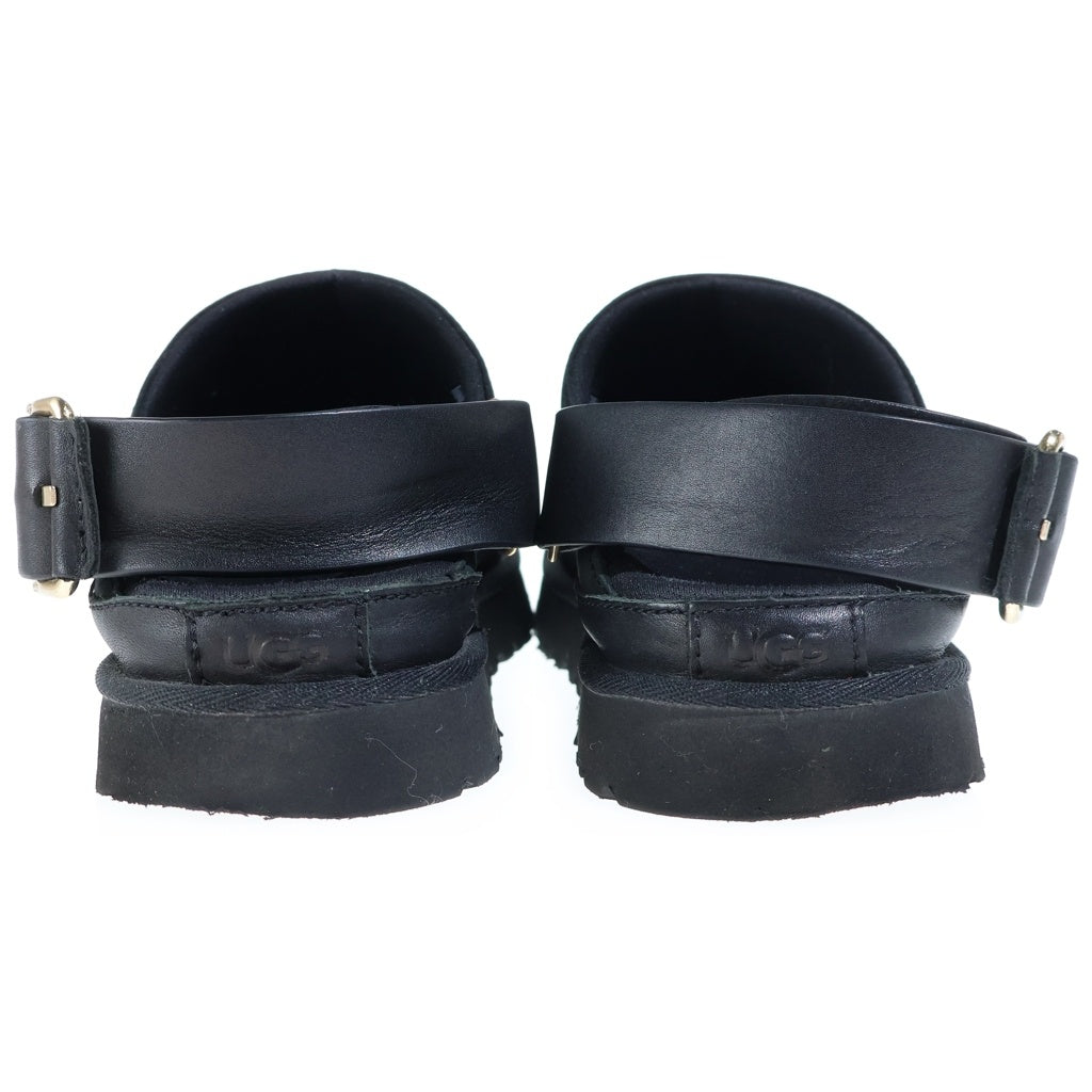 UGG(アグ) WMNS GOLDENSTAR VILLA CLOG ゴールデンスター ヴィラクロッグ バックストラップ レザーサンダル ミュール ブラック US8/25cm 1169590 レディース