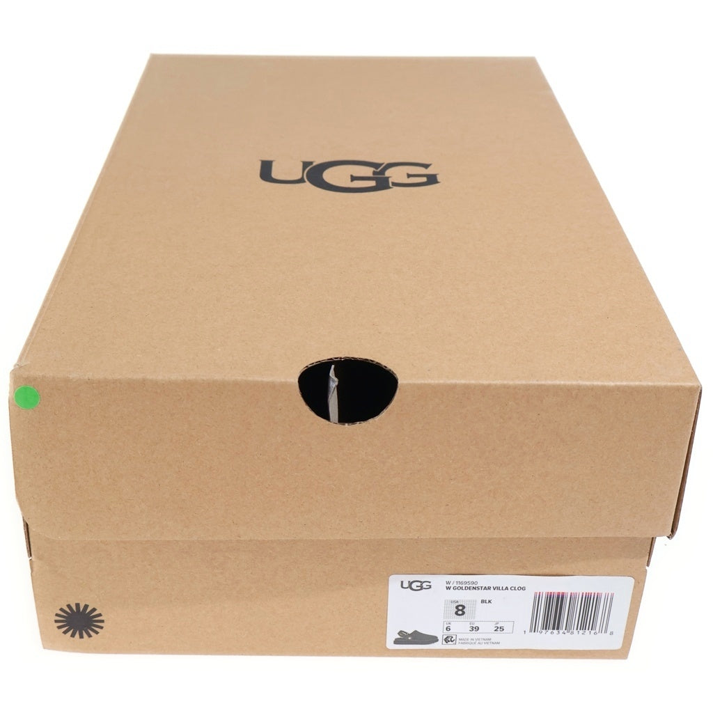 UGG(アグ) WMNS GOLDENSTAR VILLA CLOG ゴールデンスター ヴィラクロッグ バックストラップ レザーサンダル ミュール ブラック US8/25cm 1169590 レディース