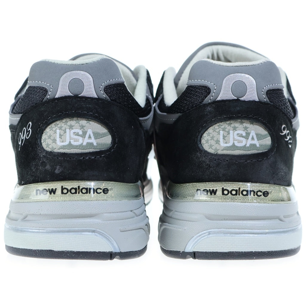 New Balance(ニューバランス) スウェードメッシュ ローカットスニーカー ブラック US8/26cm MR993BK