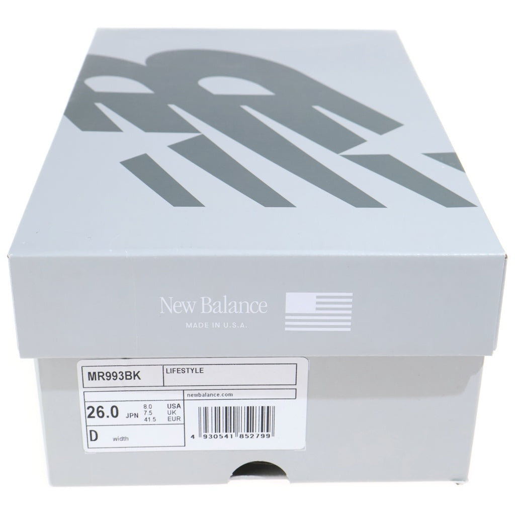 New Balance(ニューバランス) スウェードメッシュ ローカットスニーカー ブラック US8/26cm MR993BK