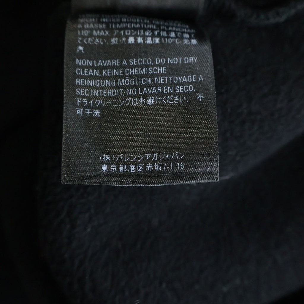 BALENCIAGA(バレンシアガ) 19AW BB PALIS HOODIE フロントロゴ パリス プルオーバースウェットパーカー フーディー ブラック 570811 TGV70