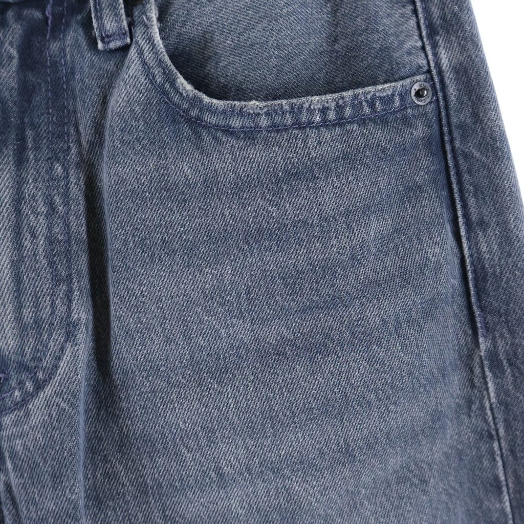 Calvin Klein(カルバンクライン) 90S STRAIGHT ロゴパッチ ジップフライ ストレートデニムパンツ インディゴ 4RF726G