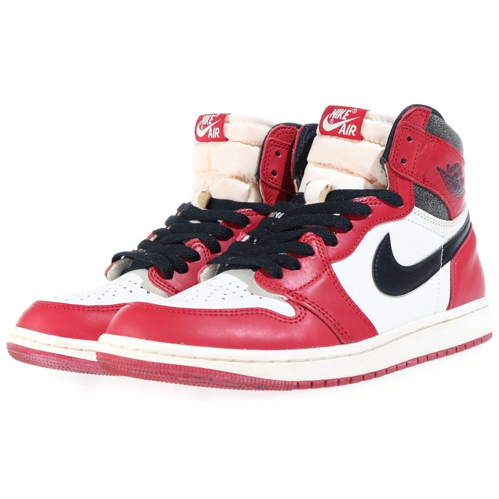NIKE(ナイキ) AIR JORDAN HIGH OG LOST&FOUND エア ジョーダン 1 ロストアンドファウンド ハイカットスニーカー レッド/ブラック/ホワイト US9/27cm DZ5485-612