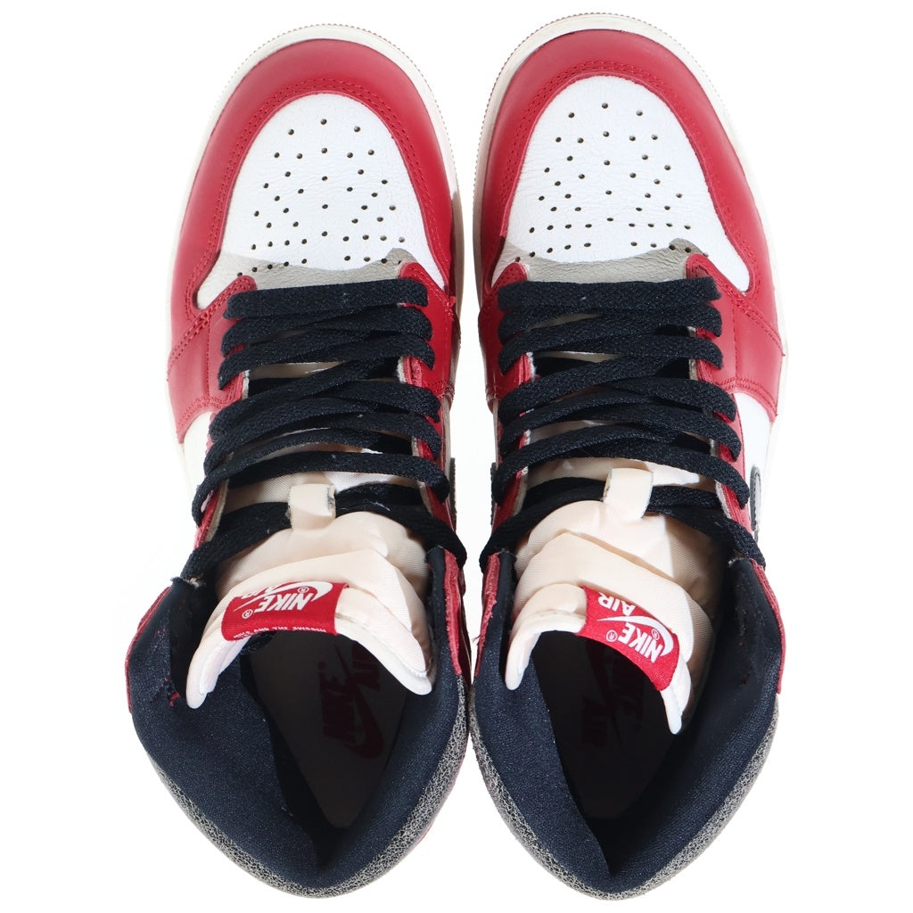 NIKE(ナイキ) AIR JORDAN HIGH OG LOST&FOUND エア ジョーダン 1 ロストアンドファウンド ハイカットスニーカー レッド/ブラック/ホワイト US9/27cm DZ5485-612