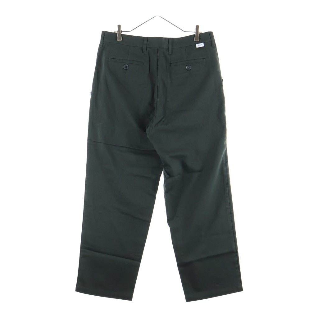 WTAPS(ダブルタップス) 26SS WRKT2001 TROUSERS / COTTON. TWILL 2タック ワークトラウザー ストレートパンツ チャコールグレー 261CWDT-PTM03
