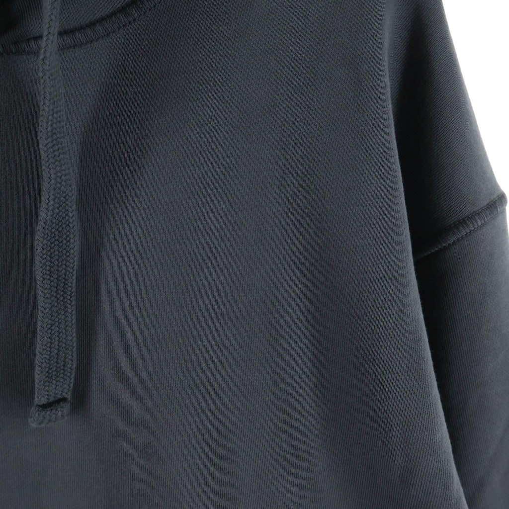 STONE ISLAND(ストーンアイランド) 25AW 袖ロゴワッペン ガーメントダイ プルオーバースウェットパーカー フーディー ブラック K2S156100062S0051