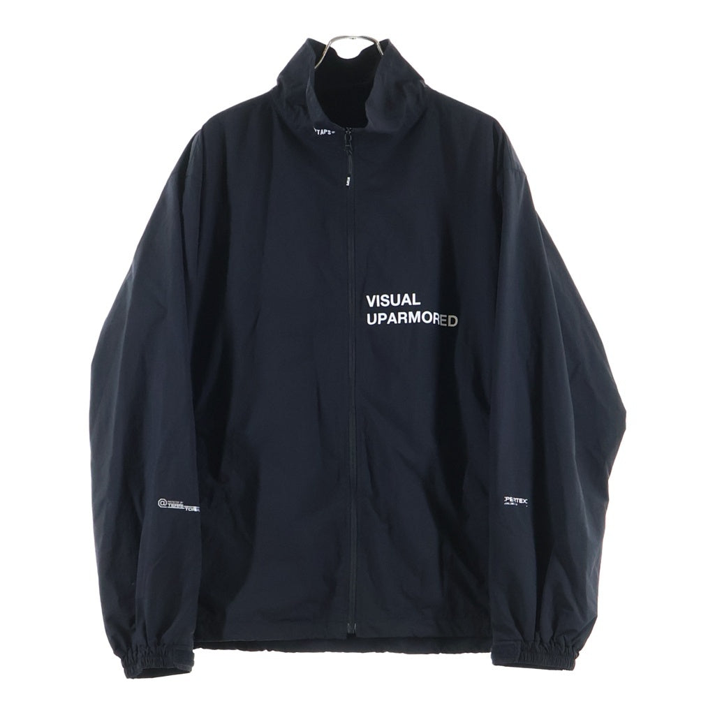 WTAPS(ダブルタップス) 25SS TRACK JACKET / NYLON. TUSSAH. PERTEX ナイロンタッサー ジップアップナイロンジャケット ブラック 251CWDT-JKM01