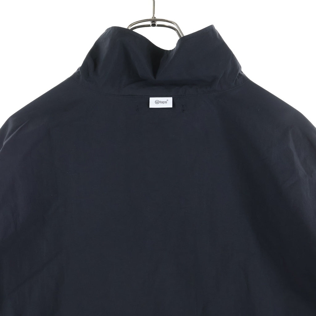 WTAPS(ダブルタップス) 25SS TRACK JACKET / NYLON. TUSSAH. PERTEX ナイロンタッサー ジップアップナイロンジャケット ブラック 251CWDT-JKM01