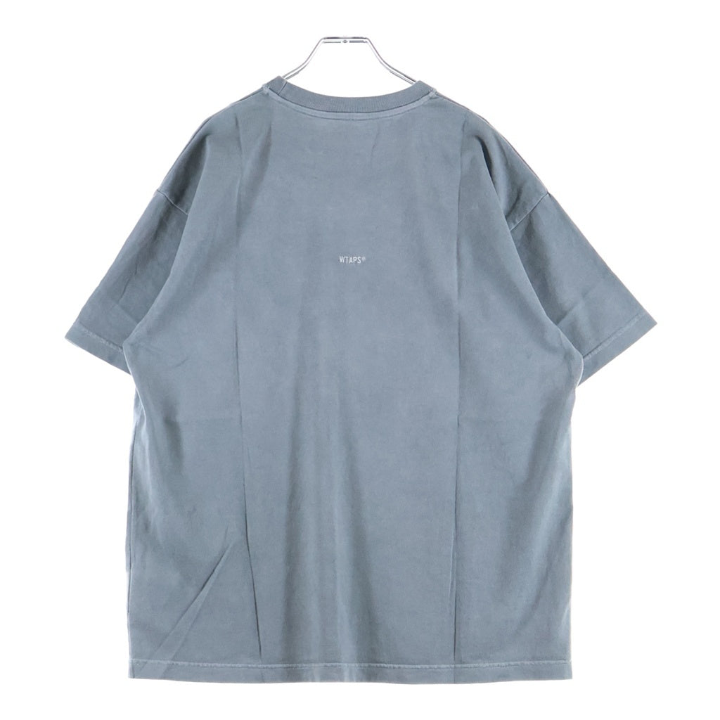 WTAPS(ダブルタップス) 26SS SIGN-OD SS / COTTON ピグメントダイ加工 コットンTシャツ 半袖クルーネックカットソー グレー 261ATDT-CSM19
