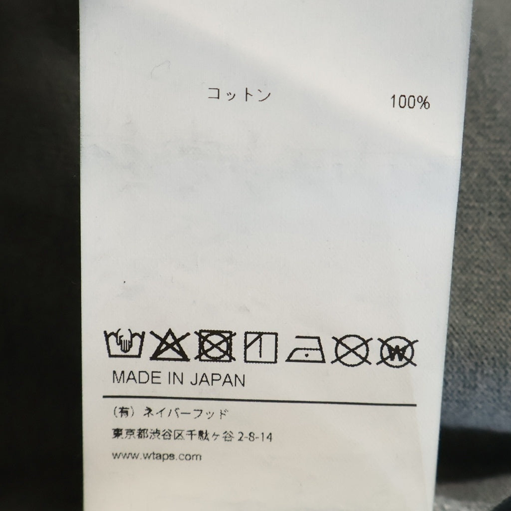 WTAPS(ダブルタップス) 26SS SIGN-OD SS / COTTON ピグメントダイ加工 コットンTシャツ 半袖クルーネックカットソー グレー 261ATDT-CSM19