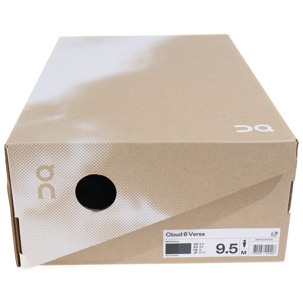 On(オン) CLOUD 6 VERSA クラウド6 ヴァーサ ローカットスニーカー ブラック US9.5/27.5cm 3MF10040106