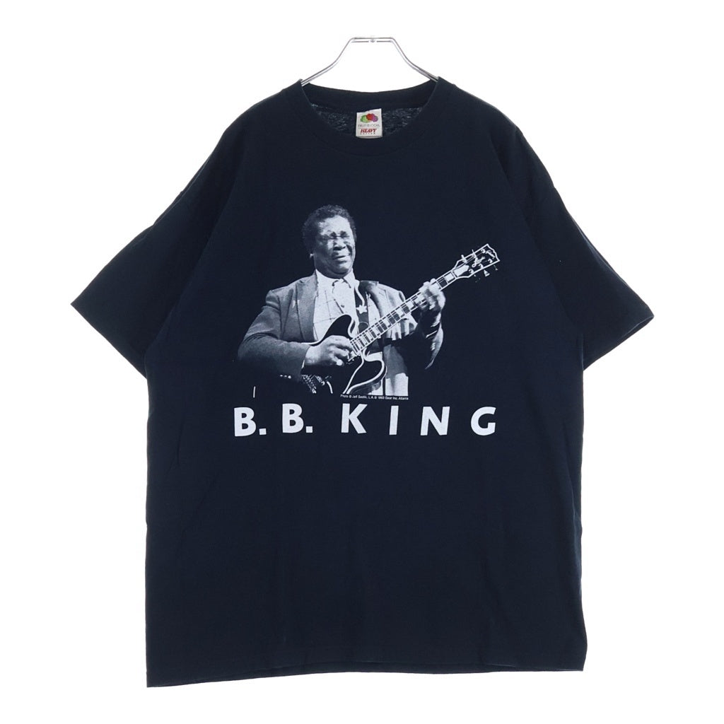 VINTAGE(ヴィンテージ) 90-00S VINTAGE B.B.KING 1993 FRUIT OF THE LOOM BBキング ジャズ フォトプリント クルーネック 半袖Tシャツ カットソー ブラック