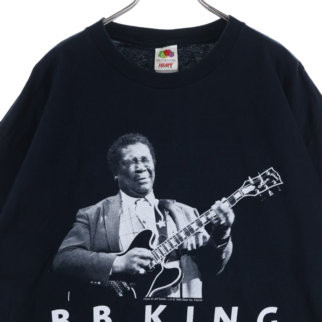 VINTAGE(ヴィンテージ) 90-00S VINTAGE B.B.KING 1993 FRUIT OF THE LOOM BBキング ジャズ フォトプリント クルーネック 半袖Tシャツ カットソー ブラック