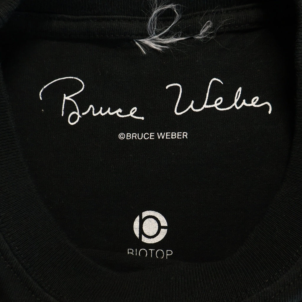 Bruce Weber(ブルースウェーバー) ×BIOTOP PHOTO T-SHIRTS フォトプリント クルーネック 半袖Tシャツ カットソー ブラック GMM-70220-C