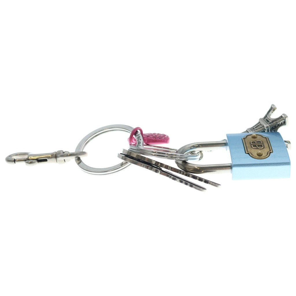 BALENCIAGA(バレンシアガ) 24AW PADLOCK KEYRING パドロック キーリング チャーム シルバー 828999 2ABS4 8486