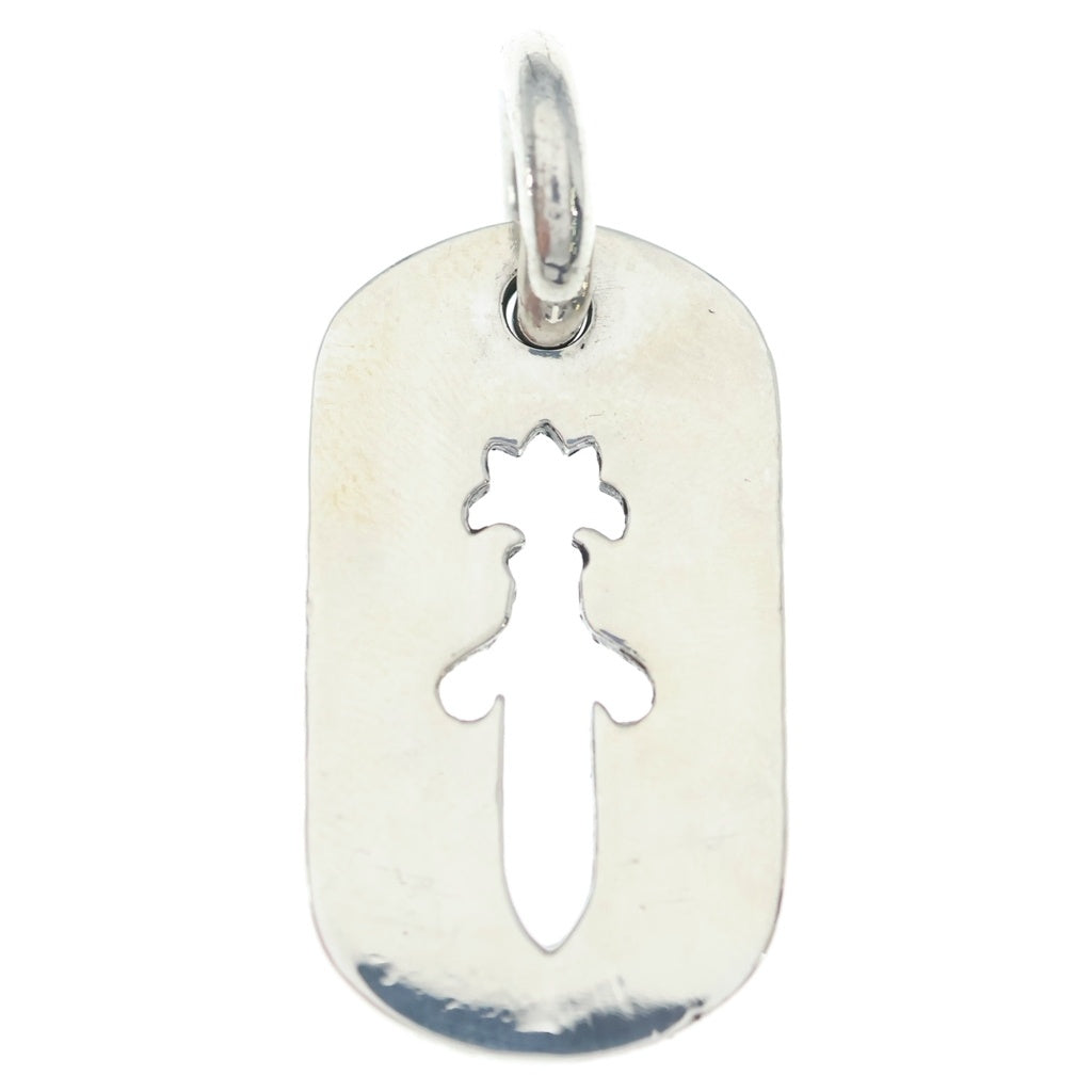 CHROME HEARTS(クロムハーツ) D TAG SML CO DAG カットアウトダガードッグタグ スモールドッグタグ ネックレストップ シルバー