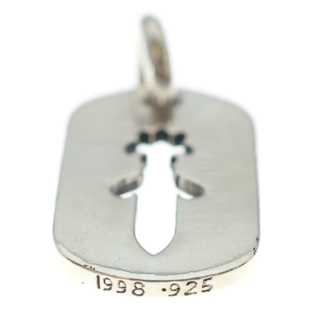 CHROME HEARTS(クロムハーツ) D TAG SML CO DAG カットアウトダガードッグタグ スモールドッグタグ ネックレストップ シルバー