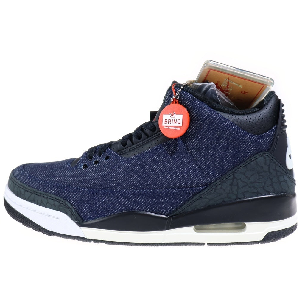 NIKE(ナイキ) ×LEVI'S AIR JORDAN 3 RETRO SP リーバイス エアジョーダン3 ミッドカットスニーカー インディゴ US9.5/27.5cm IH7959-400