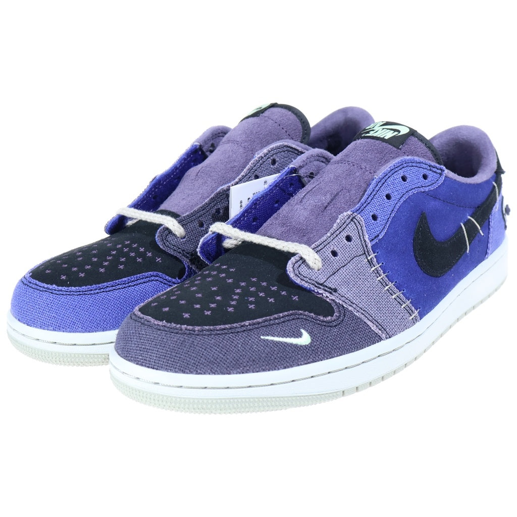 NIKE(ナイキ) ×ZION WILLIAMSON AIR JORDAN 1 RETRO LOW OG ザイオンウィリアムソン エアジョーダン1 ローカットスニーカー ブルー/パープル US9.5/27.5cm IH2309-500