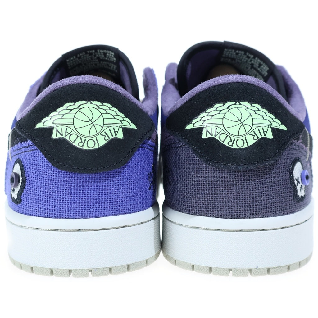 NIKE(ナイキ) ×ZION WILLIAMSON AIR JORDAN 1 RETRO LOW OG ザイオンウィリアムソン エアジョーダン1 ローカットスニーカー ブルー/パープル US9.5/27.5cm IH2309-500