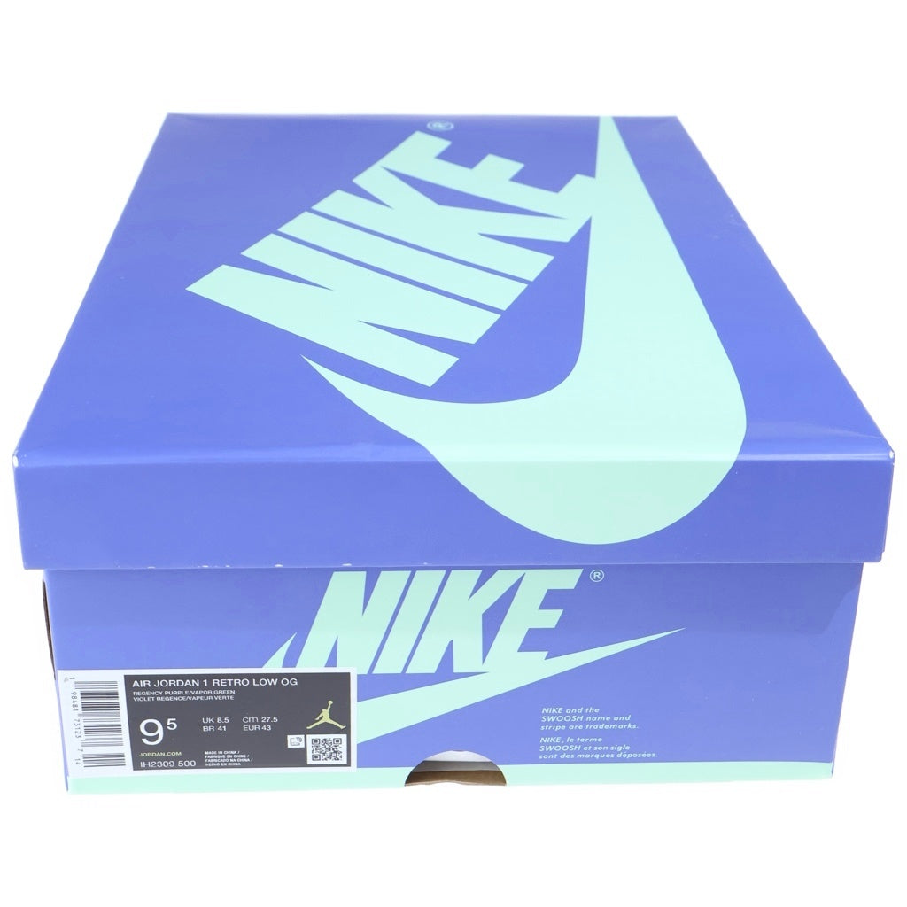 NIKE(ナイキ) ×ZION WILLIAMSON AIR JORDAN 1 RETRO LOW OG ザイオンウィリアムソン エアジョーダン1 ローカットスニーカー ブルー/パープル US9.5/27.5cm IH2309-500