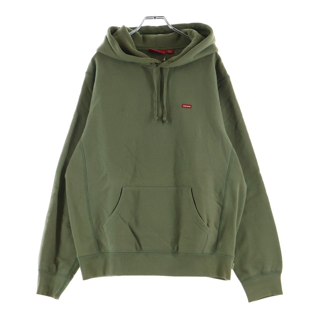 SUPREME(シュプリーム) 21SS Small Box Logo Hooded Sweatshirts スモールボックスロゴ プルオーバースウェットパーカー フーディー カーキ