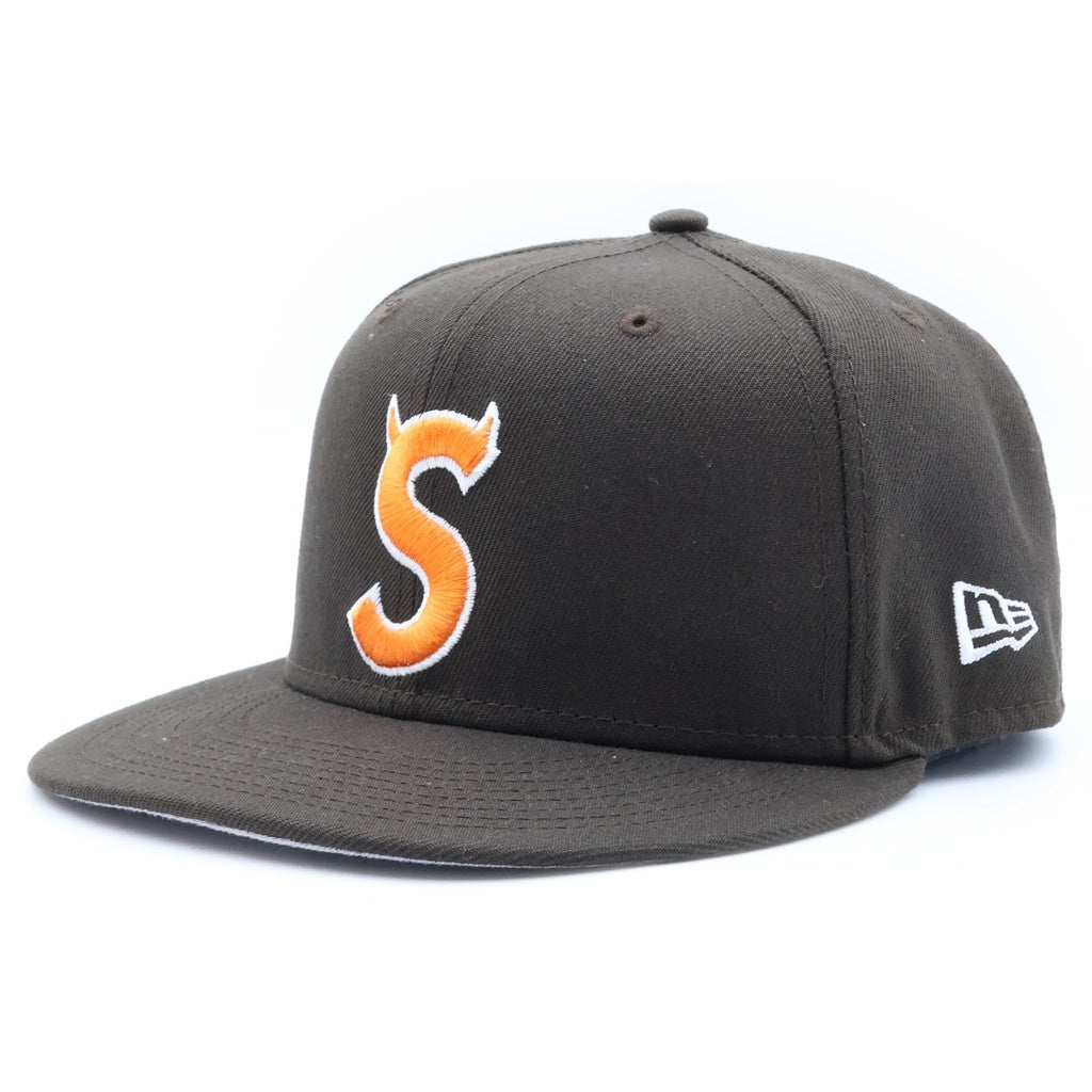 SUPREME(シュプリーム) 22AW ×NEW ERA S Logo Cap ニューエラ Sロゴ刺繍 ベースボールキャップ 帽子 ブラウン
