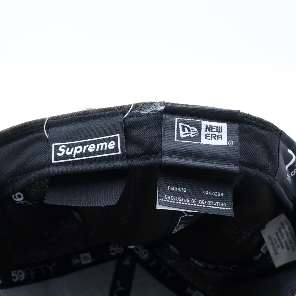 SUPREME(シュプリーム) 22AW ×NEW ERA S Logo Cap ニューエラ Sロゴ刺繍 ベースボールキャップ 帽子 ブラウン