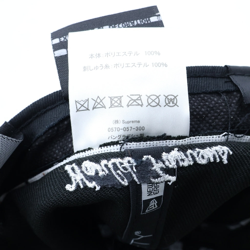 SUPREME(シュプリーム) 21AW ×NEW ERA No Comp Box Logo Cap ニューエラ ノーコンプ ボックスロゴ ベースボールキャップ 帽子 ブラック