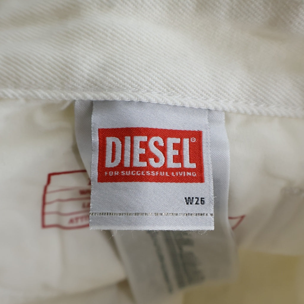 DIESEL(ディーゼル) 1996 D SIRE サイアー ボタンフライ デニムワイドパンツ ホワイト A06926