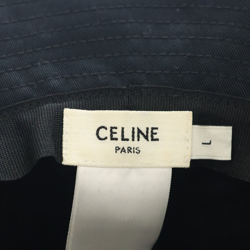 CELINE(セリーヌ) トリオンフ エンブロイダリー バケットハット 帽子 キャップ ネイビー 2AUE5968P