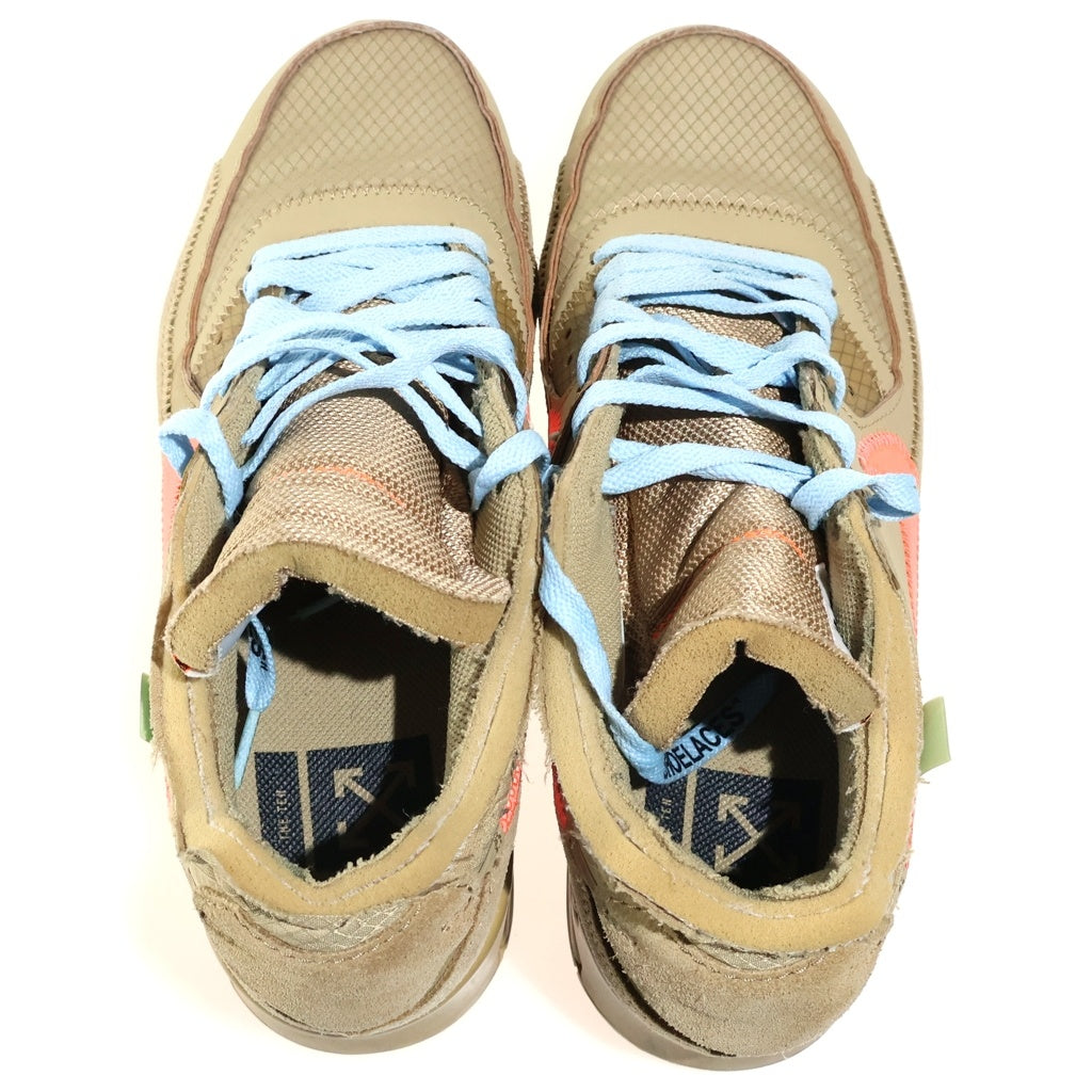NIKE(ナイキ) ×OFF-WHITE THE 10 AIR MAX 90 DESERT ORE オフホワイト エアマックス90 デザートオレ ローカットスニーカー ブラウン US7.5/25.5cm AA7293-200