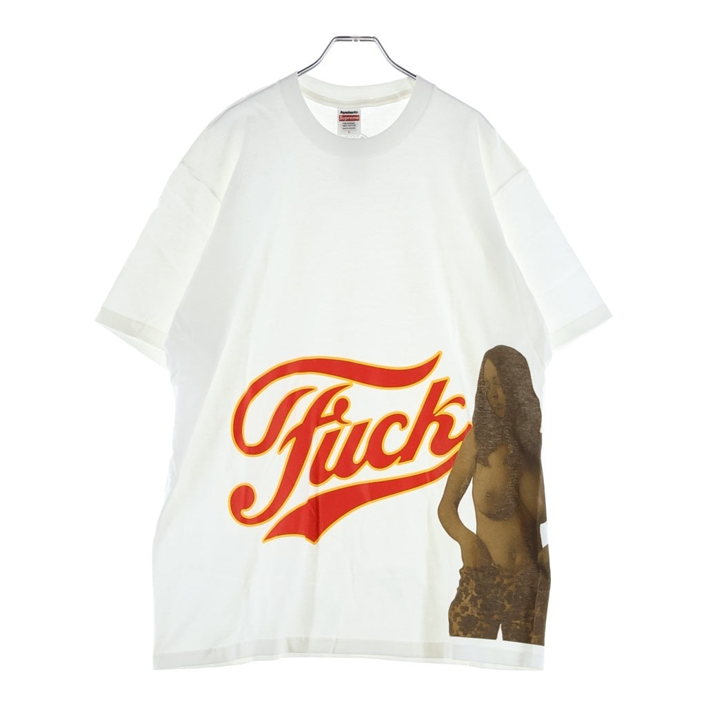 SUPREME(シュプリーム) 24AW ×HYSTERIC GLAMOUR Fuck Tee ヒステリックグラマー ファック フロントプリントTシャツ 半袖クルーネックカットソー ホワイト