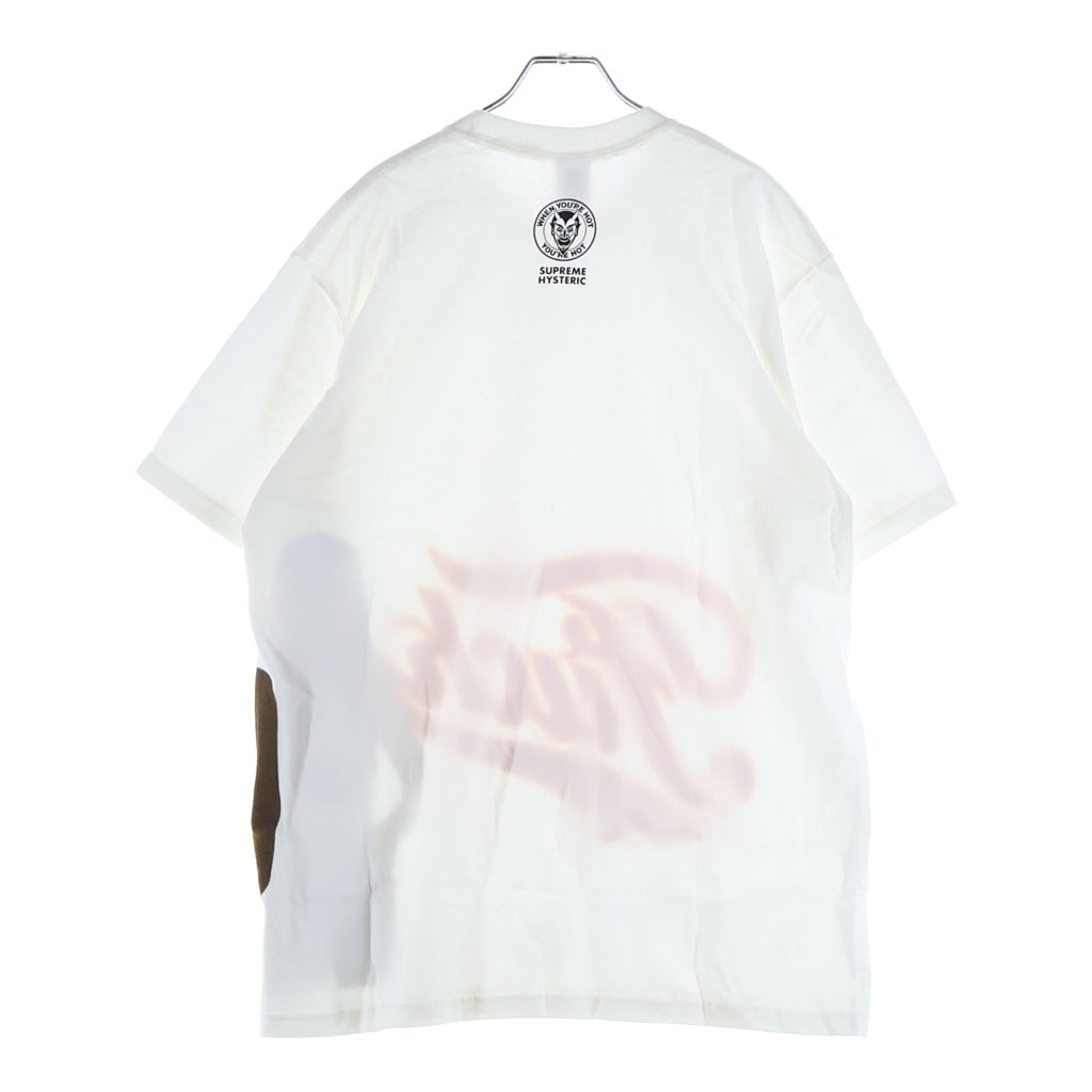 SUPREME(シュプリーム) 24AW ×HYSTERIC GLAMOUR Fuck Tee ヒステリックグラマー ファック フロントプリントTシャツ 半袖クルーネックカットソー ホワイト
