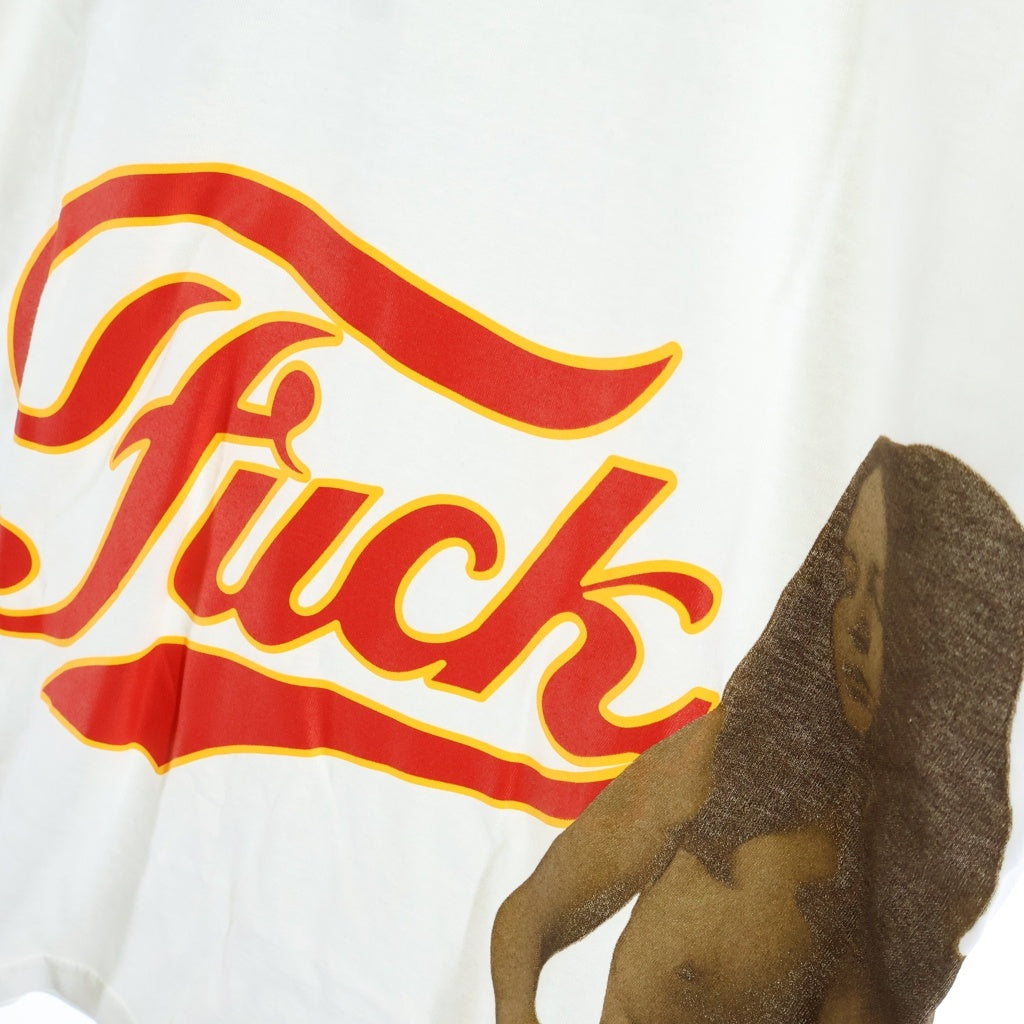 SUPREME(シュプリーム) 24AW ×HYSTERIC GLAMOUR Fuck Tee ヒステリックグラマー ファック フロントプリントTシャツ 半袖クルーネックカットソー ホワイト