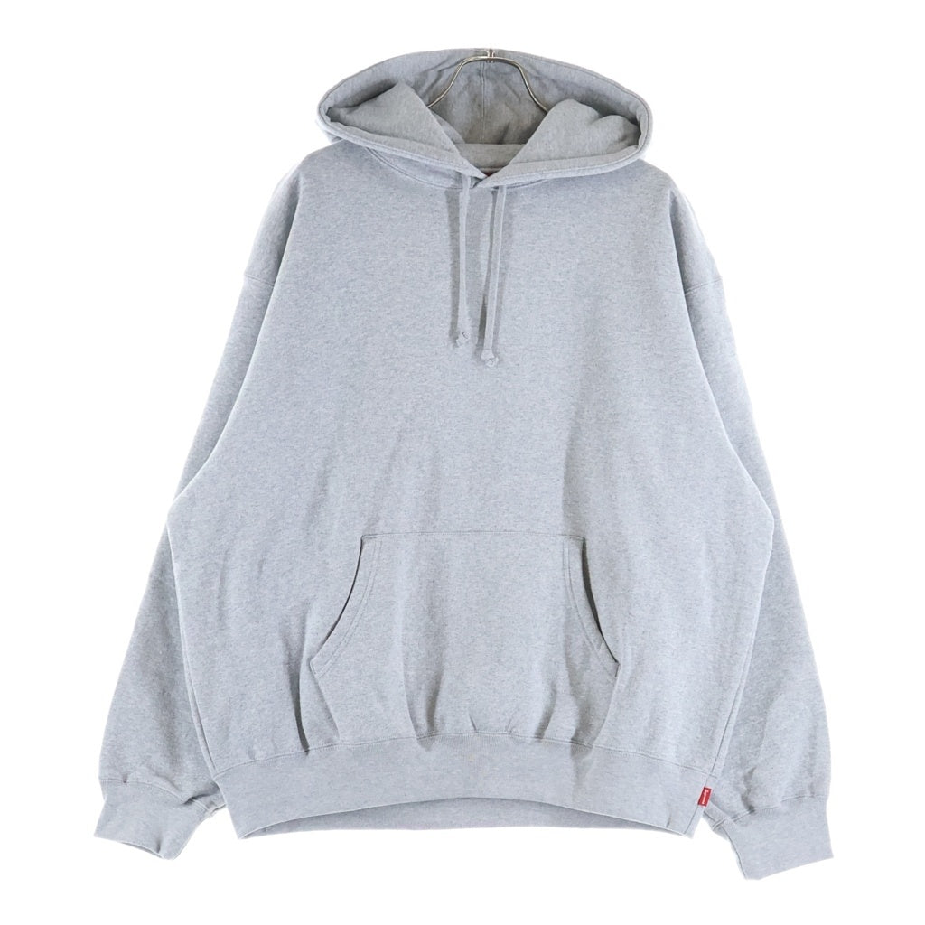 SUPREME(シュプリーム) 24AW Satin Applique Hooded Sweatshirt サテンアップリケ プルオーバースウェットパーカー フーディー グレー