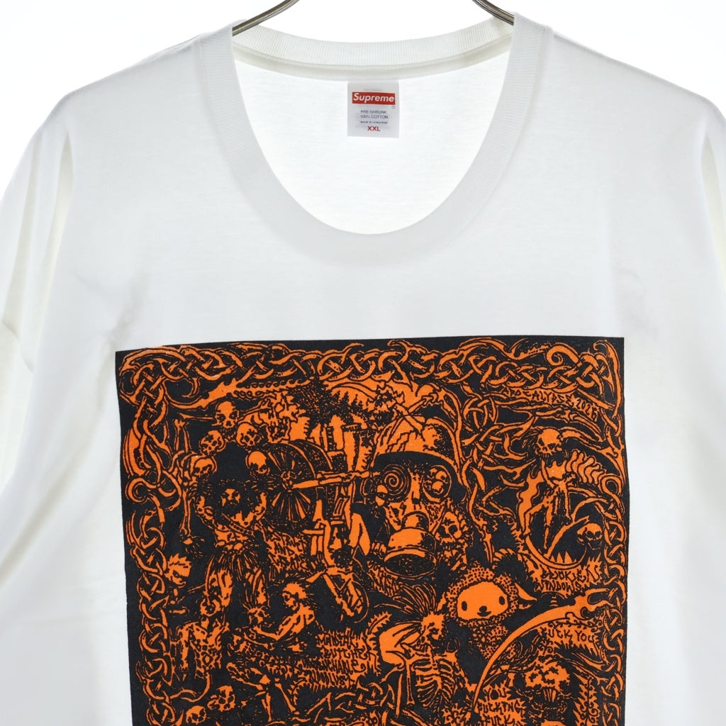 SUPREME(シュプリーム) 26SS Wombat L/S Tee ウォンバット ロングスリーブ プリントTシャツ 長袖カットソー ホワイト