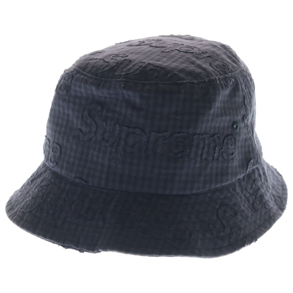 SUPREME(シュプリーム) 26SS Monogram Gingham Crusher Black モノグラムギンガム クラッシャーハット キャップ 帽子 ブラック レディース